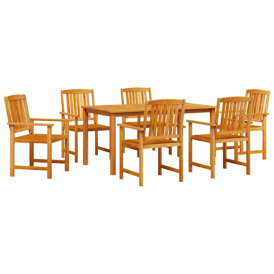Tuin eettafelset 5 pcs Bruin Massief Acaciahout