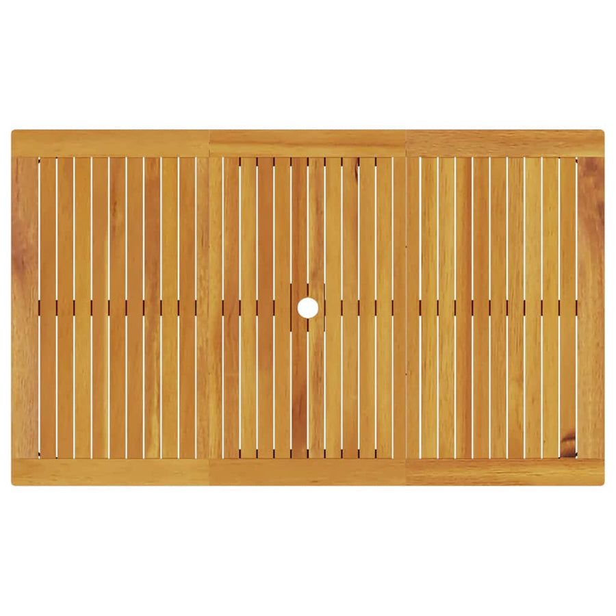 Tuin eettafelset 7 pcs Bruin Massief Acaciahout