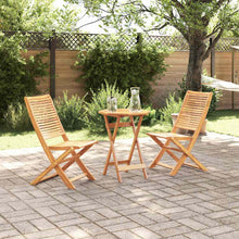 Vouw Bistro Set 3 pcs Bruin Massief Acaciahout