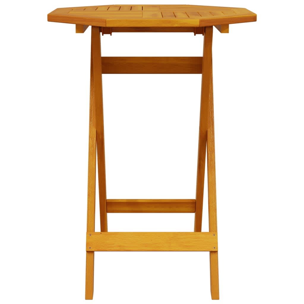 Vouw Bistro Set 3 Pcs Bruin Massief Acaciahout 60 cm tafel diameter