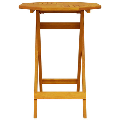 Vouw Bistro Set 3 Pcs Bruin Massief Acaciahout 60 cm tafel diameter