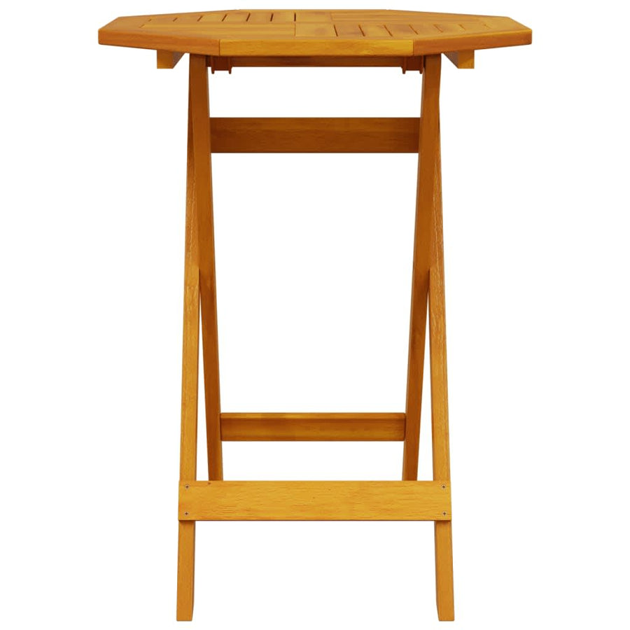 Vouw Bistro Set 3 Pcs Bruin Massief Acaciahout 60 cm tafel diameter