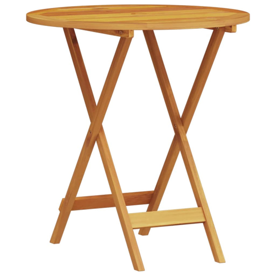 Vouw Bistro Set 3 pcs Bruin Massief Acaciahout