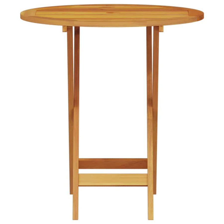 Vouw Bistro Set 3 pcs Bruin Massief Acaciahout