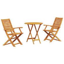 Vouw Bistro Set 3 Pcs Bruin Massief Acaciahout 70 cm tafel diameter