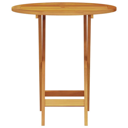 Vouw Bistro Set 3 Pcs Bruin Massief Acaciahout 70 cm tafel diameter