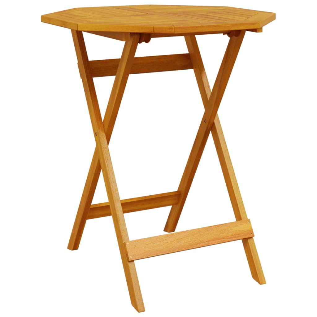 Vouw Bistro Set 3 Pcs Bruin Massief Acaciahout 70 cm tafel diameter