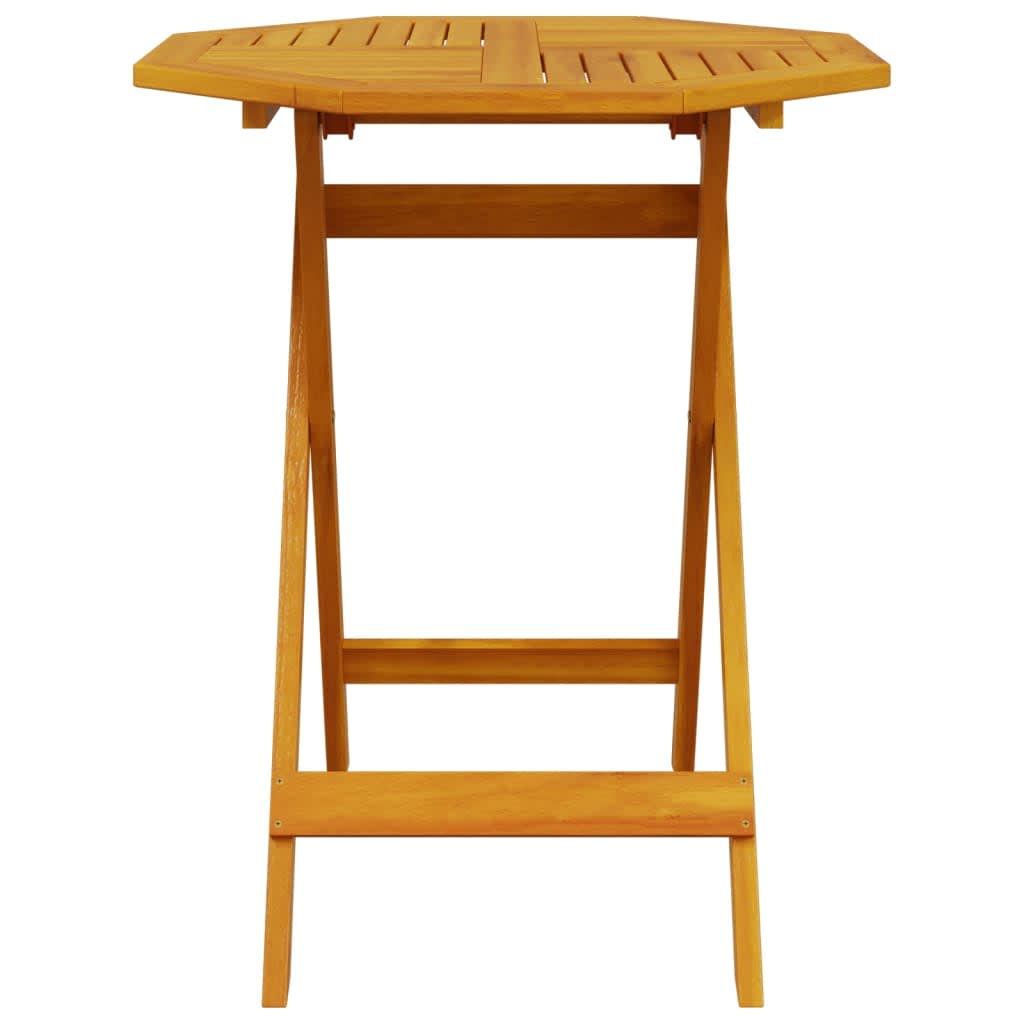 Vouw Bistro Set 3 Pcs Bruin Massief Acaciahout 70 cm tafel diameter