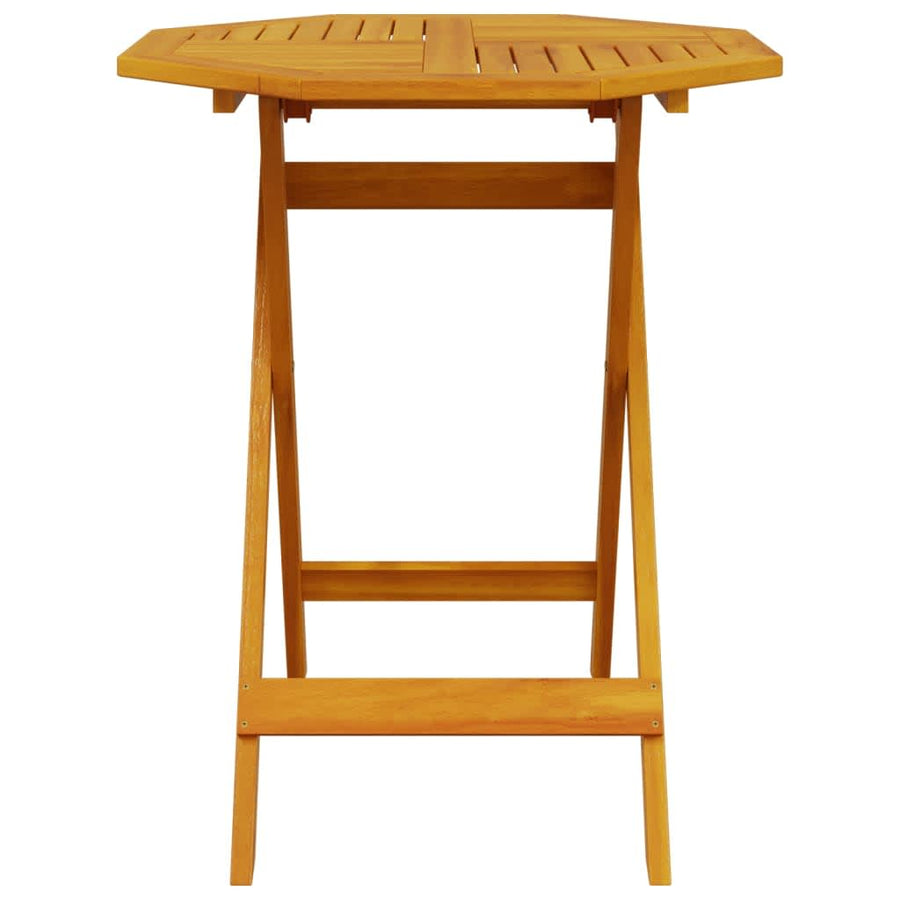 Vouw Bistro Set 3 Pcs Bruin Massief Acaciahout 70 cm tafel diameter