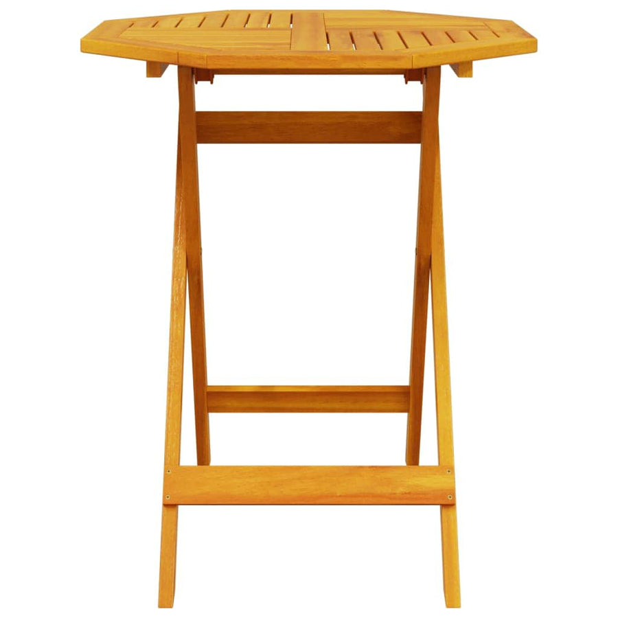 Vouw Bistro Set 3 Pcs Bruin Massief Acaciahout 70 cm tafel diameter
