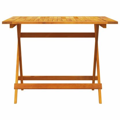 Tuin Eetset 5 Pcs Bruin Massief Acaciahout 4x stoel + vierkante tafel
