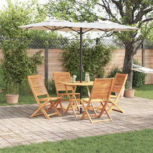 Tuin Eetset 5 Pcs Bruin Massief Acaciahout