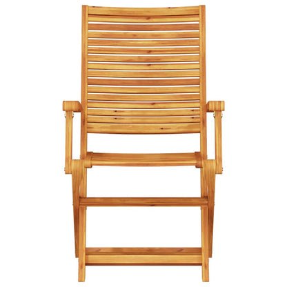 Tuin Eetset 5 Pcs Bruin Massief Acaciahout 4 armstoelen + octagonale tafel