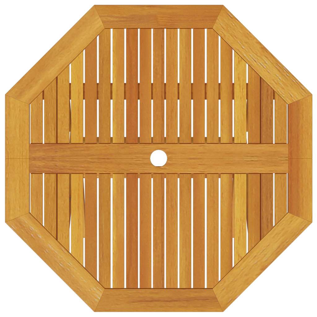 Tuin Eetset 5 Pcs Bruin Massief Acaciahout 4 armstoelen + octagonale tafel