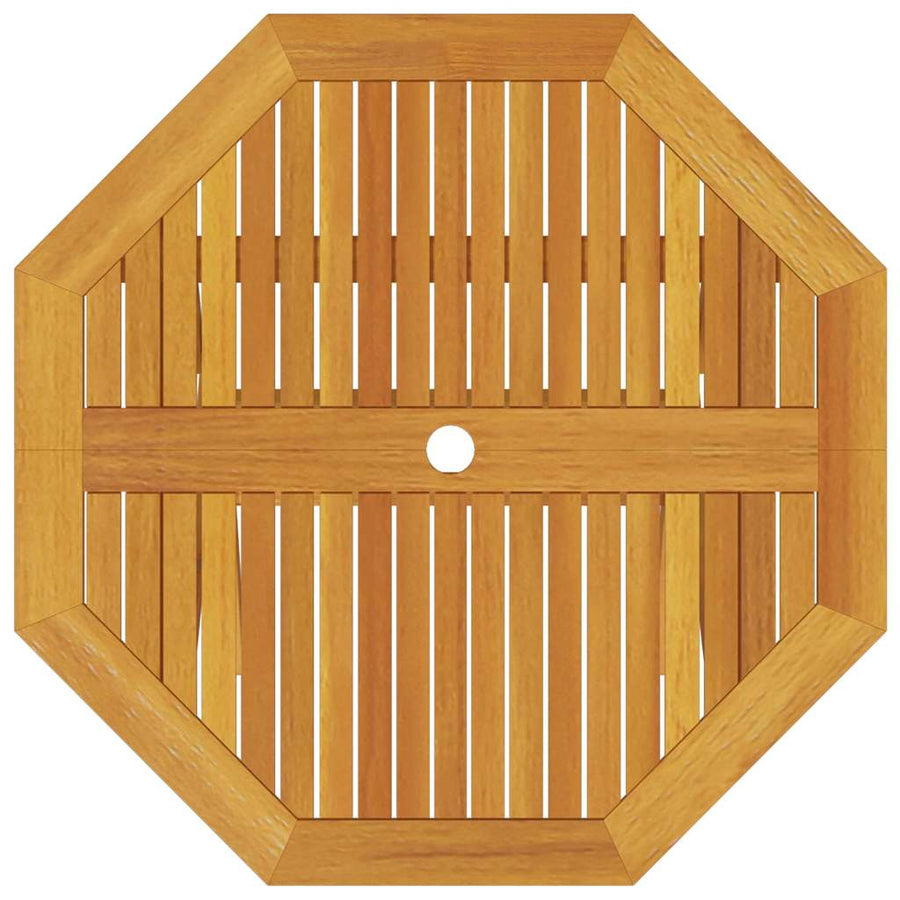 Tuin Eetset 5 Pcs Bruin Massief Acaciahout 4 armstoelen + octagonale tafel