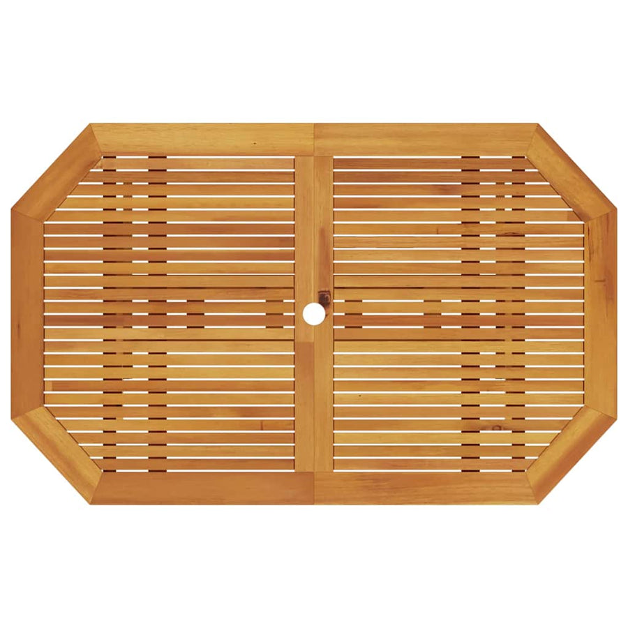 Tuin Eetset 5 Pcs Bruin Massief Acaciahout 4x armstoel + tafel