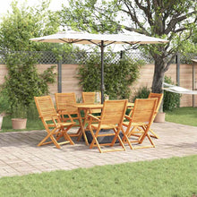 Tuin Eetset 7 Pcs Bruin Massief Acaciahout 6x armstoel + tafel