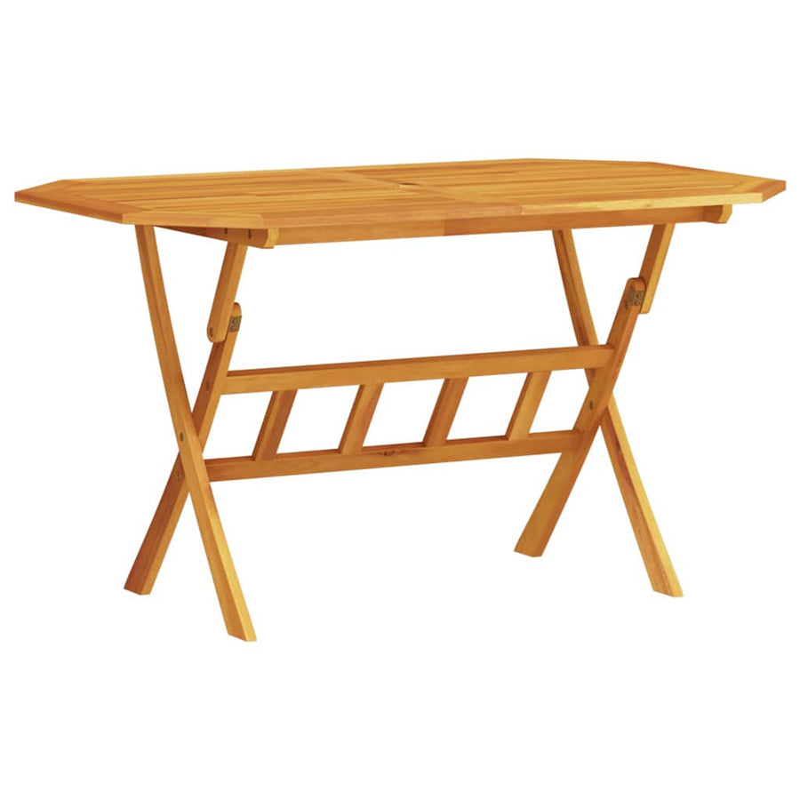 Tuin Eetset 7 Pcs Bruin Massief Acaciahout 6x armstoel + tafel