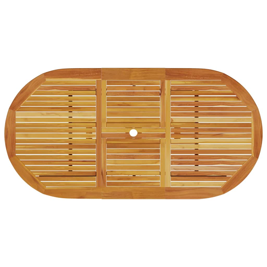 Tuin eettafelset 5 pcs Bruin Massief Acaciahout
