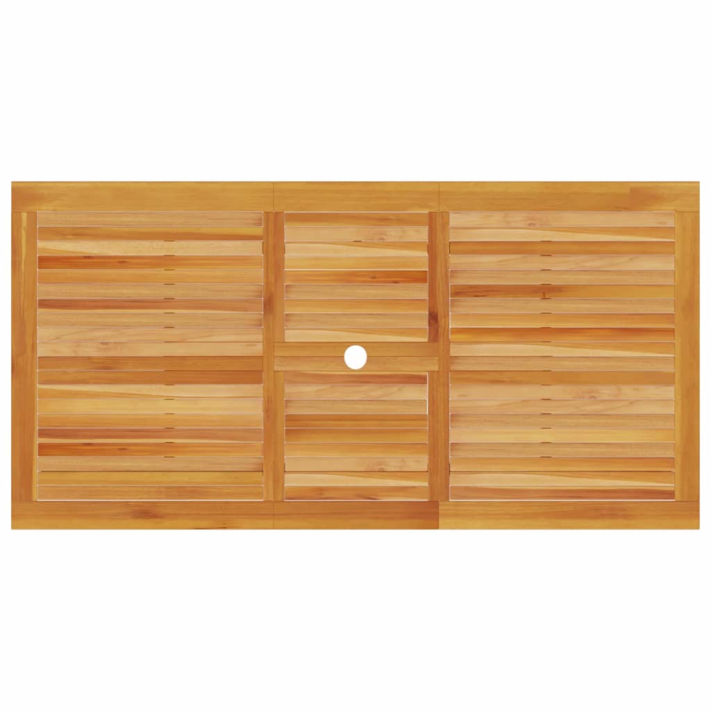 Tuin eettafelset 5 pcs Bruin Massief Acaciahout