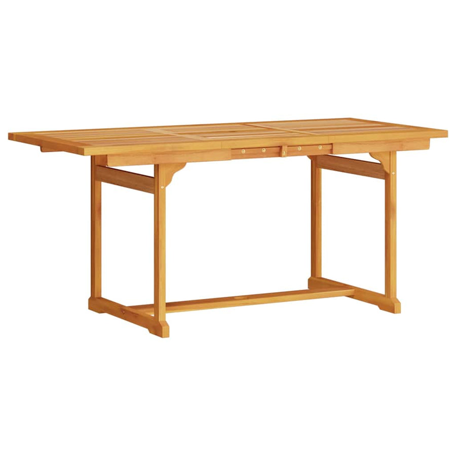 Tuin Eetset 5 Pcs Bruin Massief Acaciahout Rechthoekige tafel + 4 stoelen