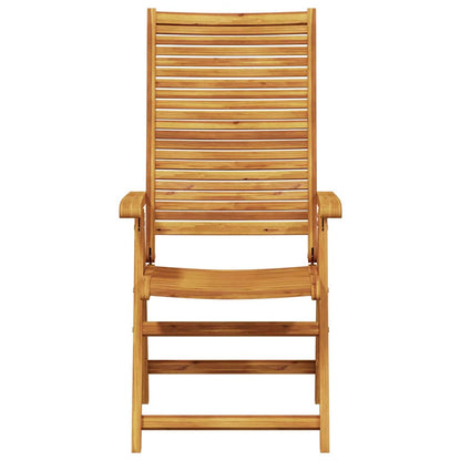 Tuin Eetset 7 Pcs Bruin Massief Acaciahout Rechthoekige tafel + 6 stoelen