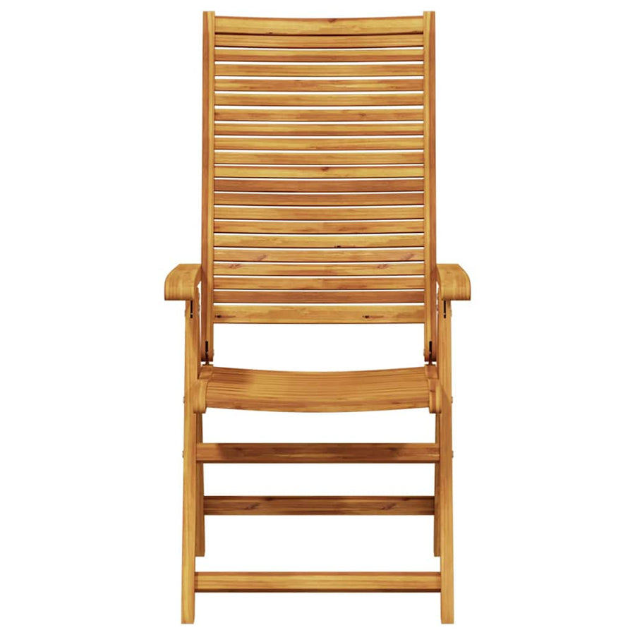 Tuin Eetset 7 Pcs Bruin Massief Acaciahout Rechthoekige tafel + 6 stoelen