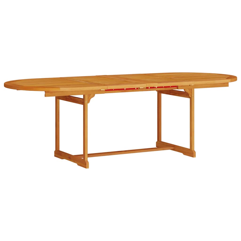 Tuin Eetset 7 Pcs Bruin Massief Acaciahout 6x stoel + ovale tafel