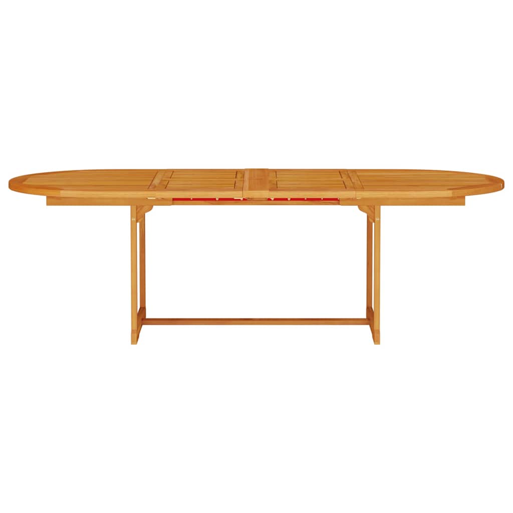 Tuin Eetset 7 Pcs Bruin Massief Acaciahout 6x stoel + ovale tafel