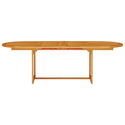 Tuin Eetset 7 Pcs Bruin Massief Acaciahout 6x stoel + ovale tafel