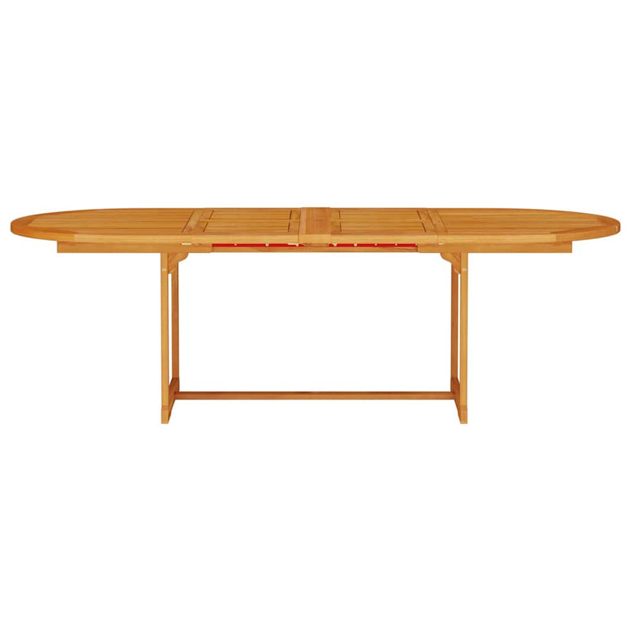 Tuin Eetset 7 Pcs Bruin Massief Acaciahout 6x stoel + ovale tafel