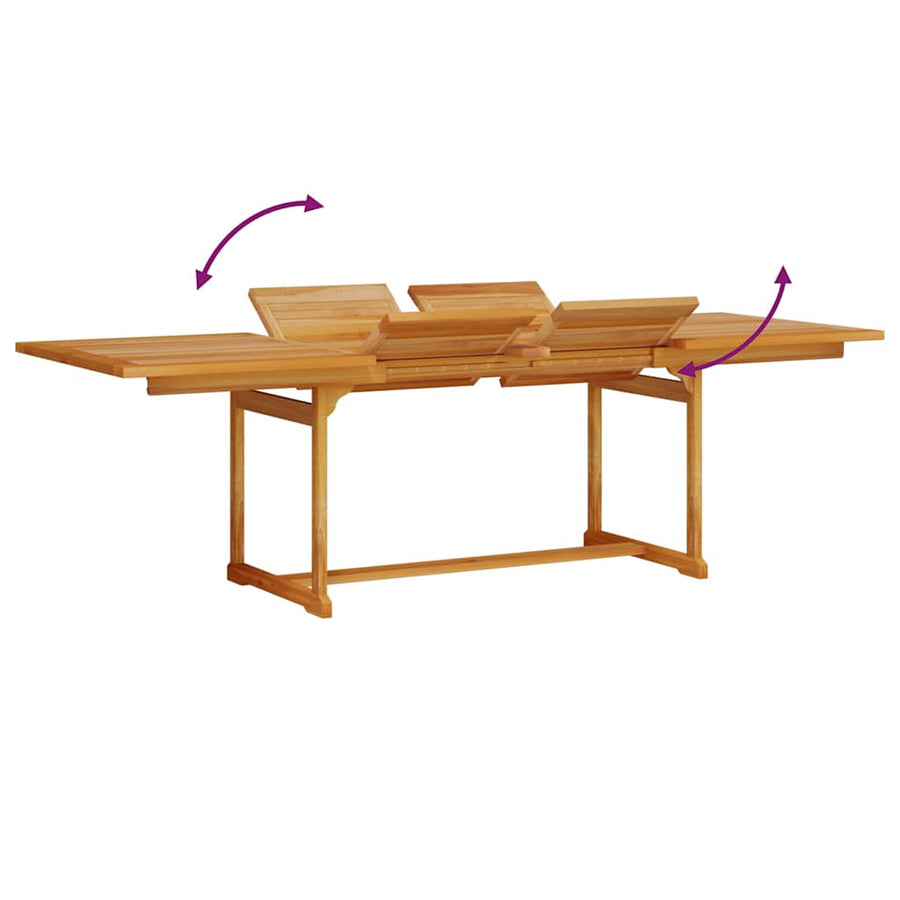 Tuin Eetset 7 Pcs Bruin Massief Acaciahout 6x stoel + rechthoekige tafel