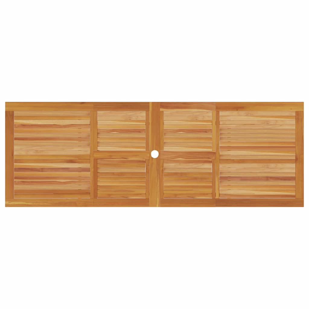 Tuin Eetset 7 Pcs Bruin Massief Acaciahout 6x stoel + rechthoekige tafel