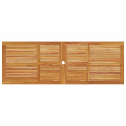 Tuin Eetset 7 Pcs Bruin Massief Acaciahout 6x stoel + rechthoekige tafel