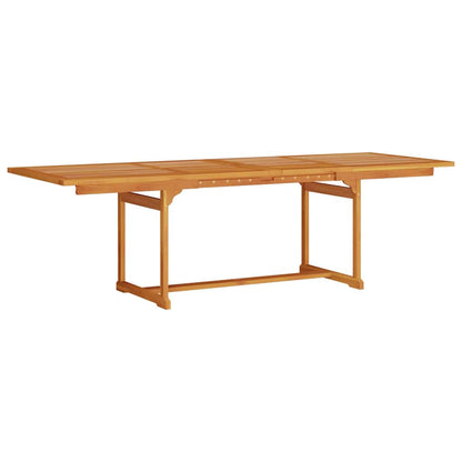 Tuin Eetset 9 Pcs Bruin Massief Acaciahout 8x stoel + rechthougige tafel