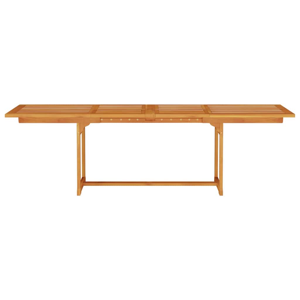 Tuin Eetset 9 Pcs Bruin Massief Acaciahout 8x stoel + rechthougige tafel