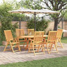 Tuin eettafelset 7 pcs Bruin Massief Acaciahout