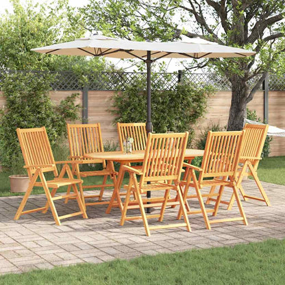 Tuin eettafelset 7 pcs Bruin Massief Acaciahout