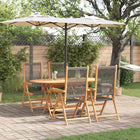 Garden Dining Set 5 pcs Grey Solid Acacia Wood