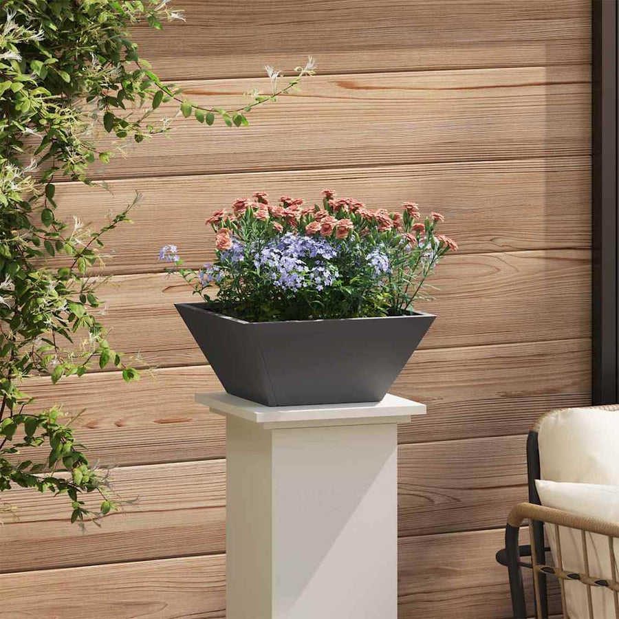 Plastic Plantenbak 5 pcs Zwart 35 x 35 x 15 cm Staal