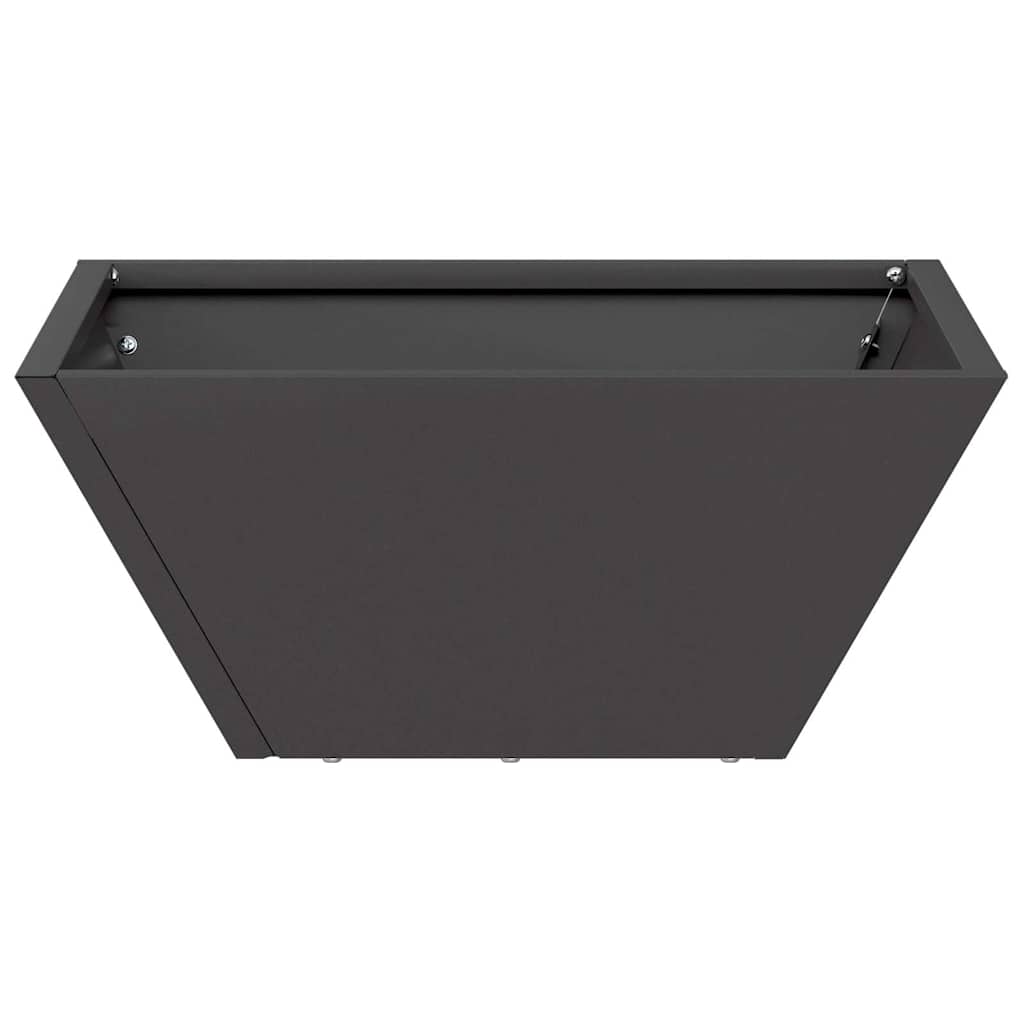 Plastic Plantenbak 5 pcs Zwart 35 x 35 x 15 cm Staal