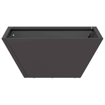 Plastic Plantenbak 5 pcs Zwart 35 x 35 x 15 cm Staal