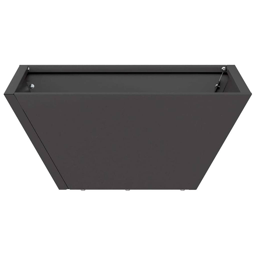 Plastic Plantenbak 5 pcs Zwart 35 x 35 x 15 cm Staal