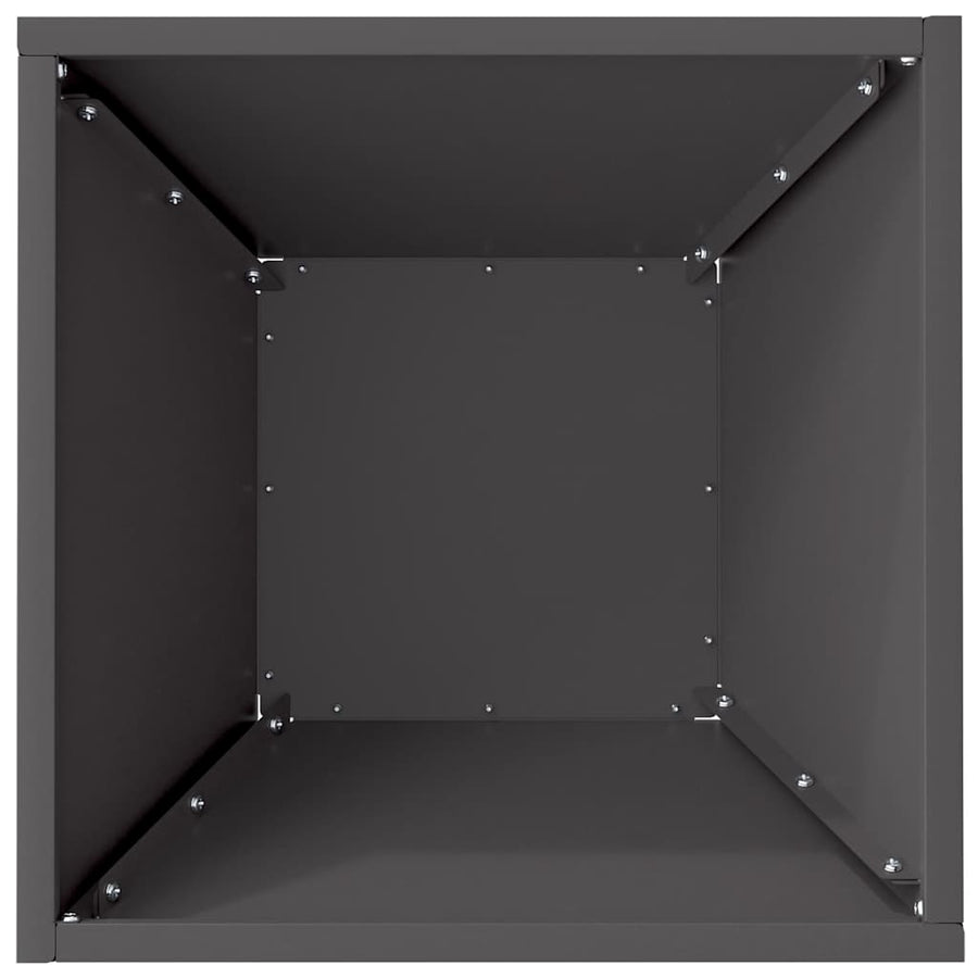 Plastic Plantenbak 5 pcs Zwart 35 x 35 x 15 cm Staal