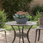 Bloempot 5 stuks antraciet 35x35x15 cm koudgewalst staal
