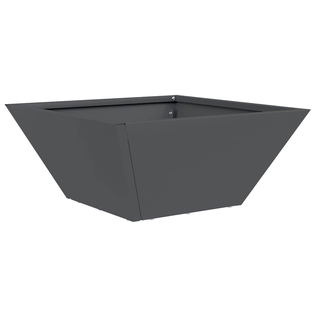 Plastic Plantenbak 5 pcs Antraciet 35 x 35 x 15 cm Staal