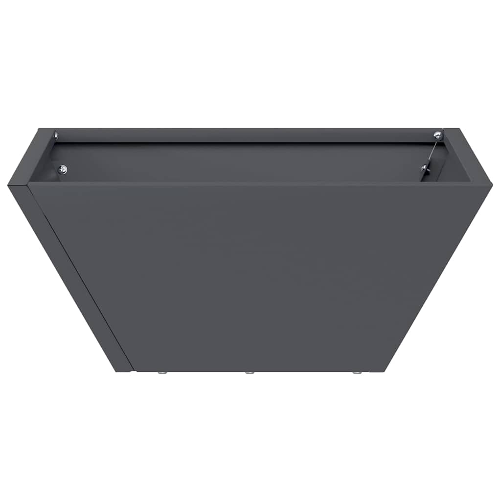 Plastic Plantenbak 5 pcs Antraciet 35 x 35 x 15 cm Staal
