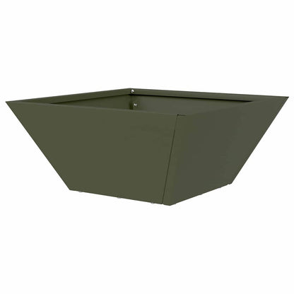 Tuin Bloempot Olijf Groen 35 x 35 x 15 cm Koudgewalst staal