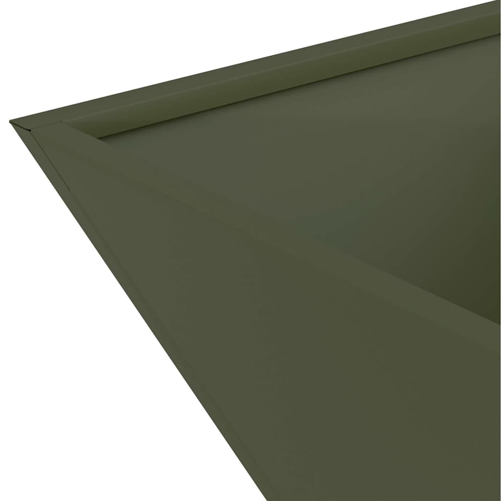Plastic Plantenbak 5 pcs Olijfgroen 35 x 35 x 15 cm Staal