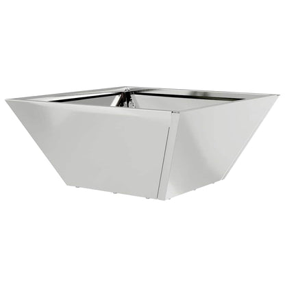 Tuin Bloempot Zilver 35 x 35 x 15 cm Gegalvaniseerd staal